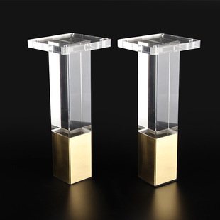 高端水晶橱柜脚亚克力沙发脚透明柜脚家具脚茶几脚支撑脚批发家居