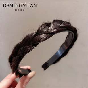 杨紫同款~假发鱼骨辫发箍女款夏天洗脸麻花辫一体辫子头箍发卡子