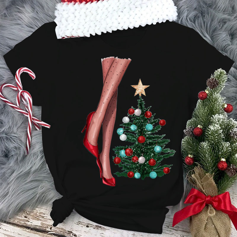 women merry christmas t shirt women fashion print t shirt ca