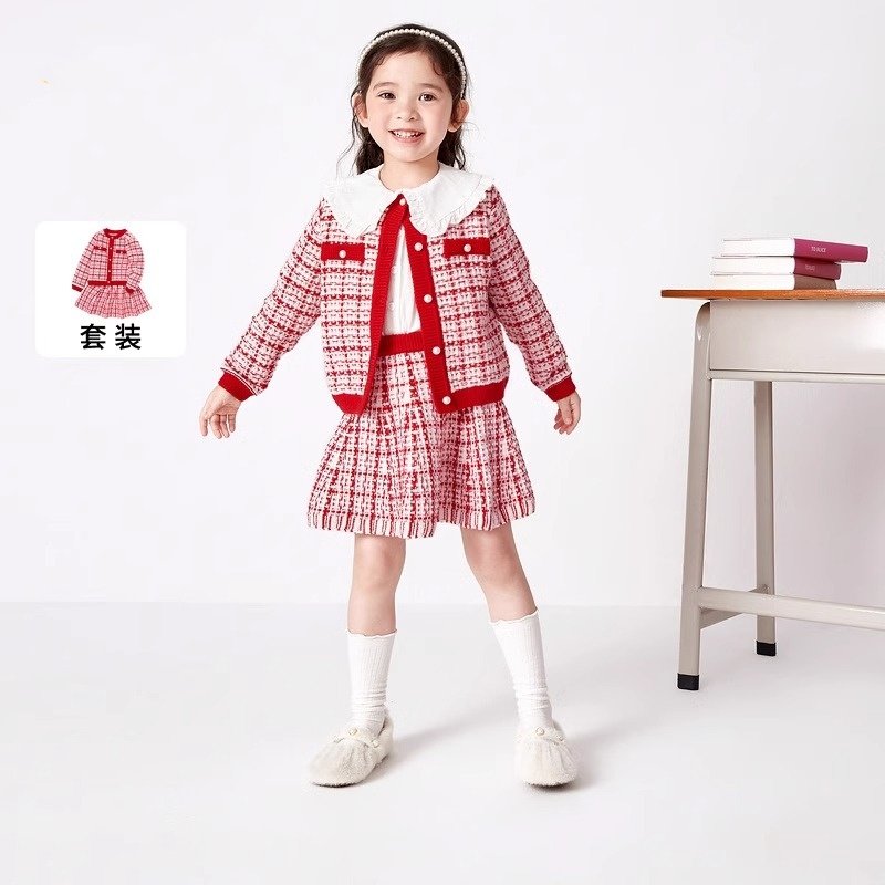 女童小香风套装两件套