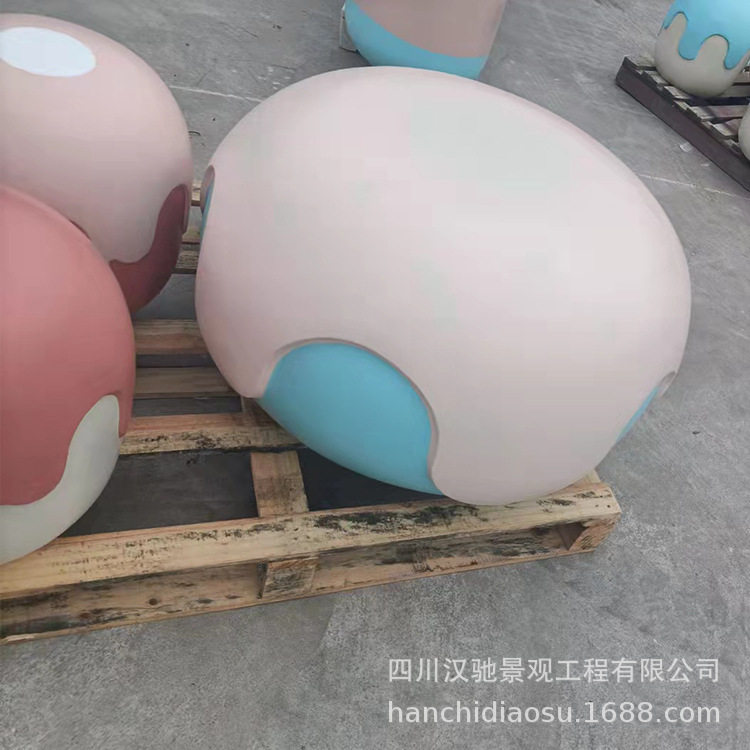 玻璃钢坐凳户外景观独凳椅子摆件玻璃钢工艺品彩色单独椅子凳子