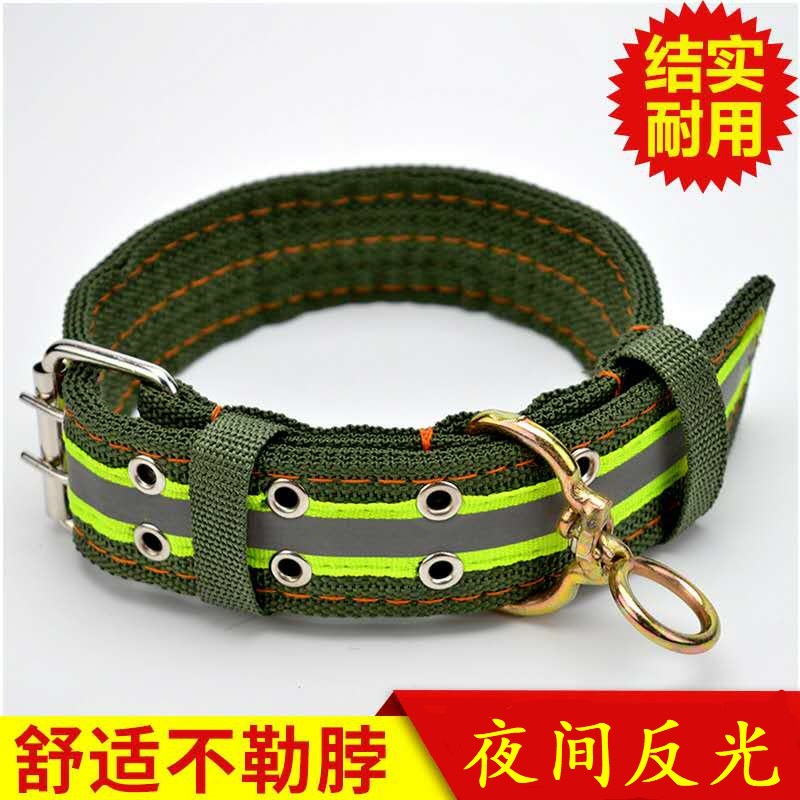 夜间反光狗项圈 双孔设计加宽多层加厚狗狗脖套适用小中大型犬的