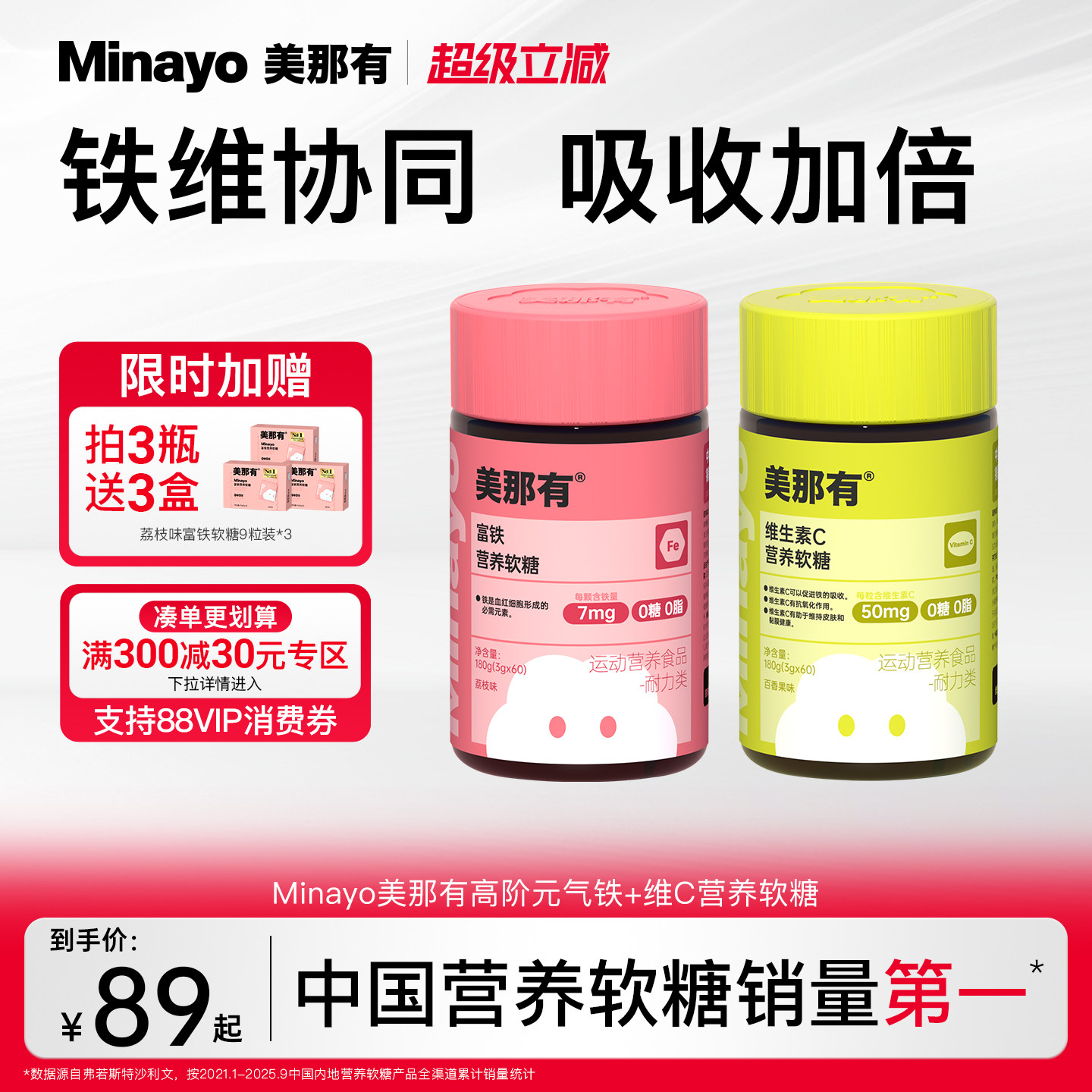 Minayo美那有维生素C富铁软糖图片