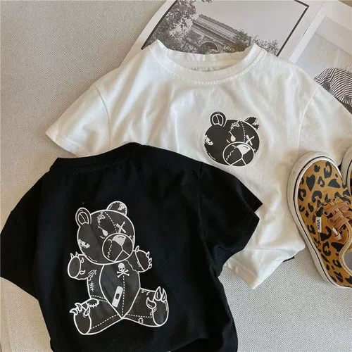 Детская футболка с коротким рукавом подходит для мужчин и женщин, коллекция 2022, детская одежда