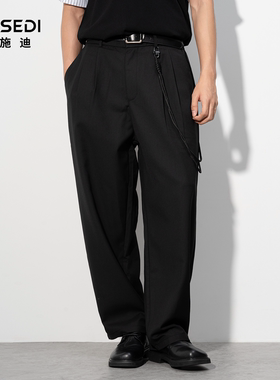 凯施迪夏季新品男士时尚潮流百搭宽松直筒休闲裤112BD3511260