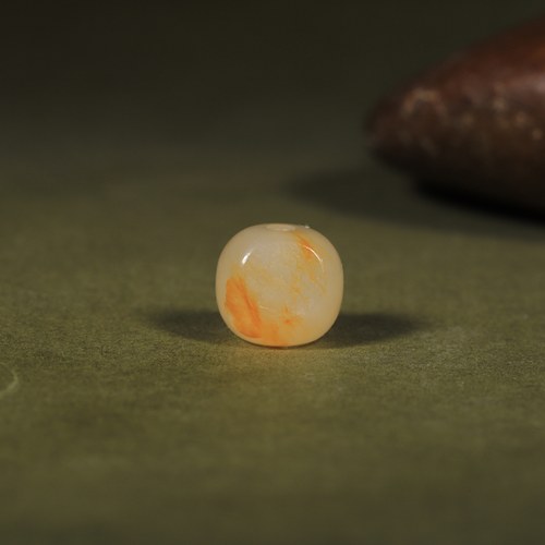 涵玉舍新疆和田玉黄沁籽料10mm