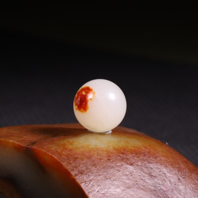 14mm天然新疆和田白玉圆珠散珠