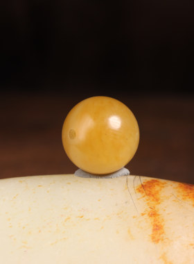 涵玉舍珠子散珠新疆和田玉黄沁