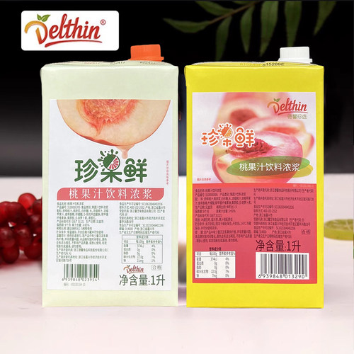 德馨水蜜桃浓缩果汁1L