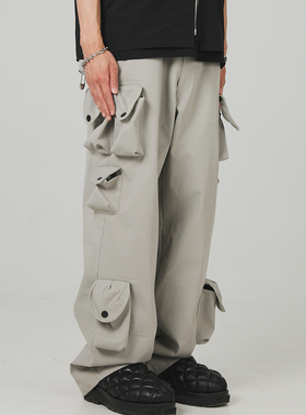 ProMaster工装长裤男夏季原创嘻哈潮流高街vibe风机能休闲伞兵裤