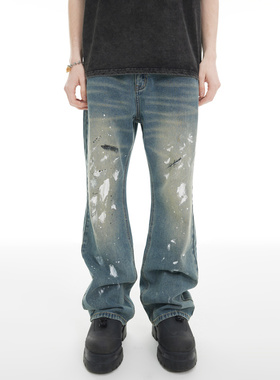 ProMaster原创潮牌牛仔裤男ins宽松直筒夏季设计感小众痞帅长裤子