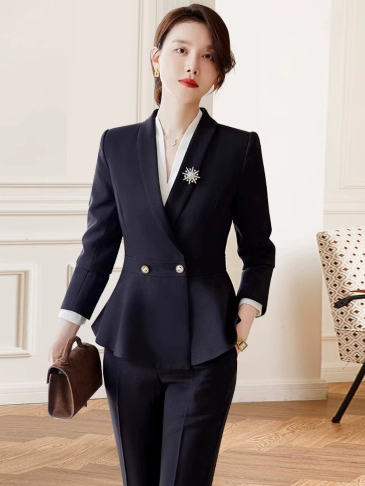 2024 NEW YEARS HOT PROFESSIONAL SUITS CASUAL INTERVIEWS FORMAL WEAR FRONT DESK JEWELRY STORE  S DEPARTMENT WORK CLOTHES SUIT WOMEN