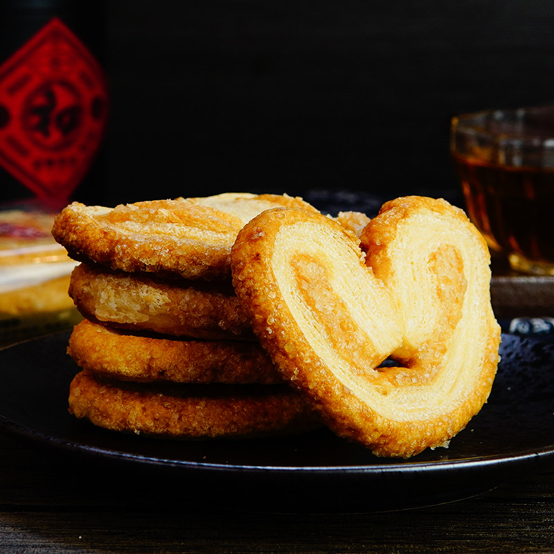 上海特产老香斋蝴蝶酥500g 奶香味糕点美味酥脆办公室零食点心