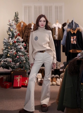 冬季新款重工高级感时尚百搭女款毛衣MKKQ31262-7 澳门小源同款