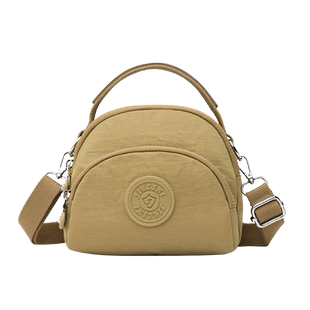 牛津布斜挎手提包女两用小包简约多层轻便2024新款单肩女式帆布包