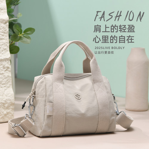 新款时尚斜挎包女简约百搭牛津布包女包轻便休闲小包手提包枕头包