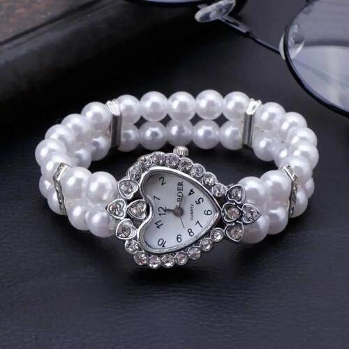 Fashion Women Watch Clock Women Casual Wristwatches Pearl Be