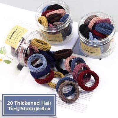 Hair rope rubber band female high elasticity black hair tie