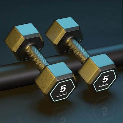 Hexagonal dumbbell 5KG10kg dumbbell arm muscle wrap fitness