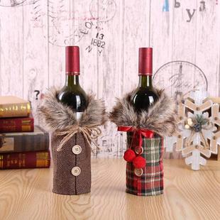 bottle Christmas tasting wine set decoration