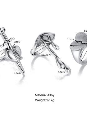 Love tears eyes ring women