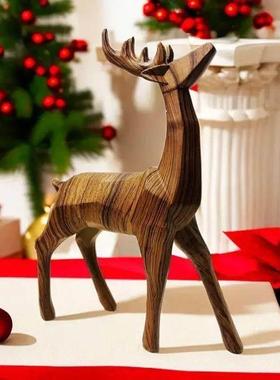 Reindeer Statue Resin Standing Deer Ornaments Creative