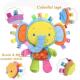 Animal Soft Plush Tags Bell Elephant Stuffed Lovey Baby Toy
