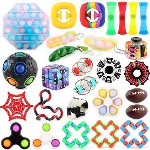 Figet Toys Anti Stress Toy Set Stretchy Strings Marble