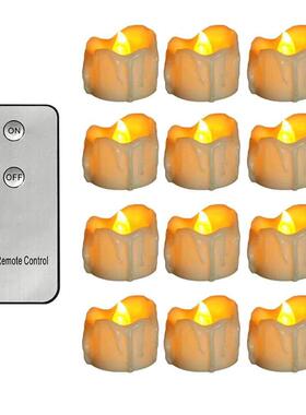 Pack of 12 Remote or Not Remote Decorative LED Candles,Batte