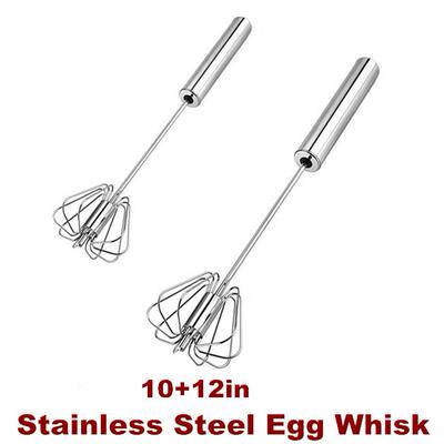Egg Whisk Hand Push Rotary Whisk Blender Mixer Stirrer