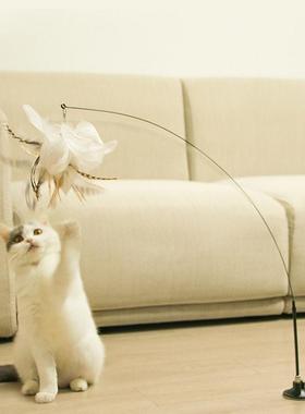 Simulation Bird interactive Cat Toy Funny Feather Bird with