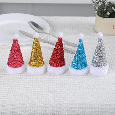 Christmas Sequins Knife and Fork Desktop Decoration