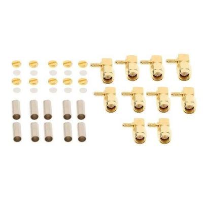 Prettyia 10pcs SMA Male Right Angle RF Connector for