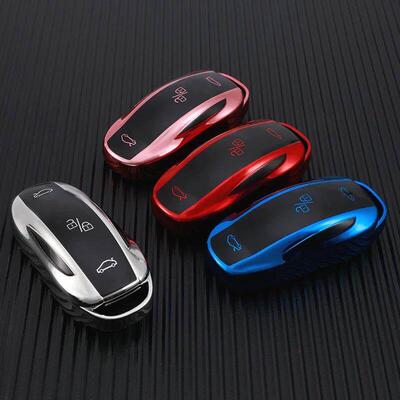 TPU Car Smart Key Case ver For Tesla Model 3 Model X Model S