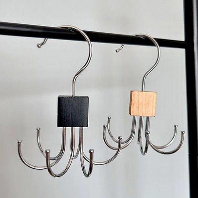 1/2Pcs Multifunctional Rotating Clothes Hook Punch Free 6