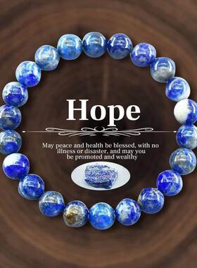 Natural Stone Beads Bracelet For Women Men Amethysts Crystal