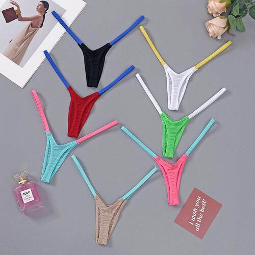 Sexy Sports Panties Ms Underpants Seamless Thong String 内裤