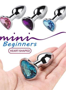pcs, Gemstone base mini metal anal plug, beginner butt