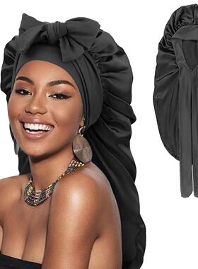 Women's Fashion Bonnet Long Edition Silk Smooth Colored