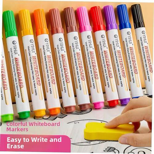 8pcs water-colour brush Whiteboard Marker Pens White Board D