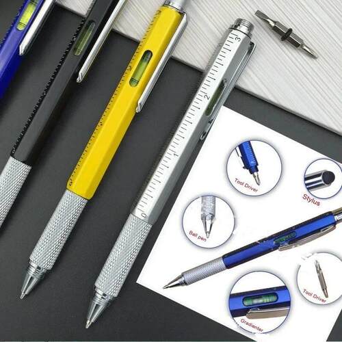 7 In1 Multifunction Ballpoint Pen with Modern Handheld Tool