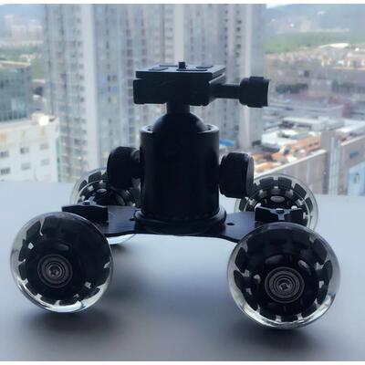 4 Mini Desk Camera Rail Car Table Dolly Video Slider Track