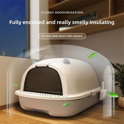 Cat litter box Fully enclosed cat supplies Large cat toilet