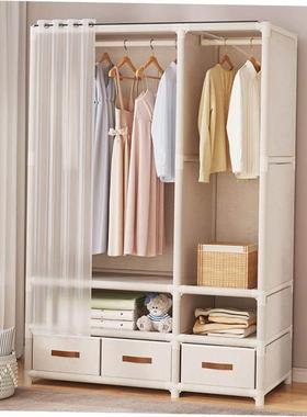 Simple wardrobe clothes closet storage cabinet 简易柜无纺布