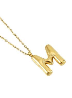 Stainless steel hip-hop letter pendant 不锈钢字母吊坠锁骨炼0