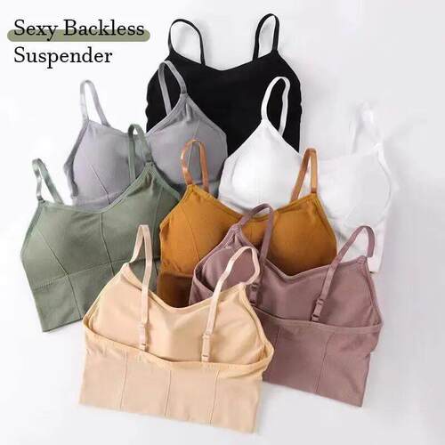 Backless Sportswear Woman Gym Sports Bra Seamless Womens Und
