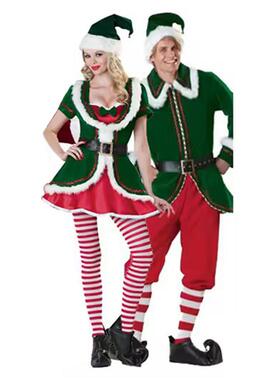 Men and Women Christmas Cosplay Santa Claus Couple Costume