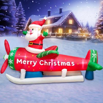 Christmas Santa Claus Inflatable Decoration for Home Outdoor