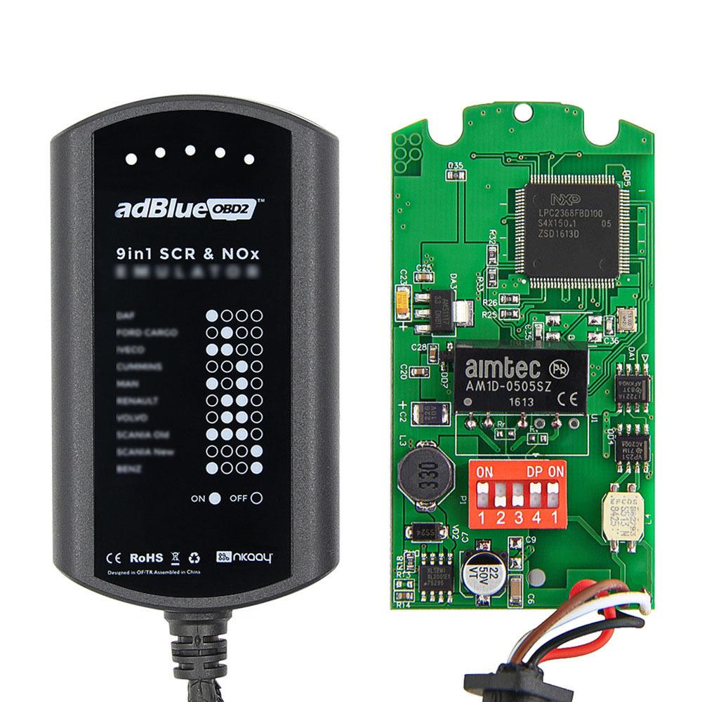 9 in 1 For euro 4 euro5 AdblueOBD2 九合一 欧4欧5适配 器 9in1