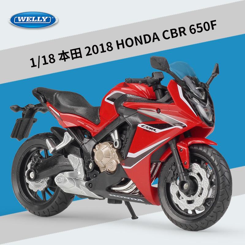 威利WELLY1:18本田2018HONDA CBR650F公路机车仿真合金摩托车模型